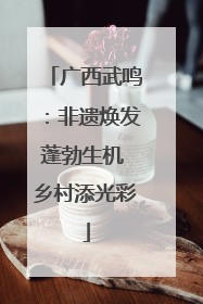 广西武鸣：非遗焕发蓬勃生机 乡村添光彩