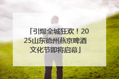 引爆全城狂欢！2025山东德州燕京啤酒文化节即将启幕