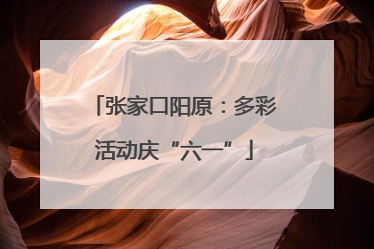 张家口阳原：多彩活动庆“六一”