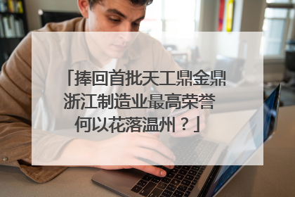 捧回首批天工鼎金鼎 浙江制造业最高荣誉何以花落温州？