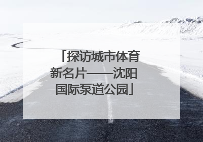 探访城市体育新名片——沈阳国际泵道公园