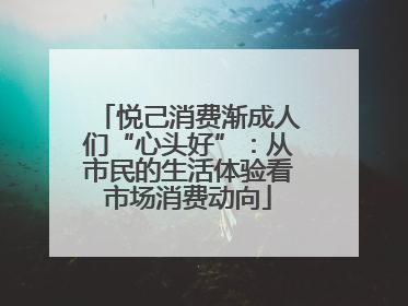 悦己消费渐成人们“心头好”：从市民的生活体验看市场消费动向