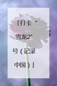 打卡“雪龙2”号（记录中国）