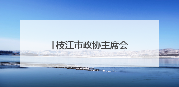 枝江市政协主席会议成员视察电力保障能力建设情况