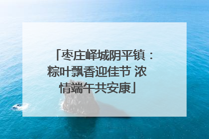 枣庄峄城阴平镇：粽叶飘香迎佳节 浓情端午共安康