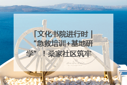 文化书院进行时｜“急救培训+基地研学”！桑家社区筑牢居民健康防线