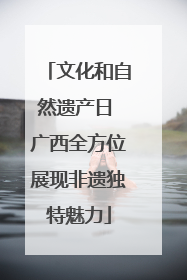 文化和自然遗产日 广西全方位展现非遗独特魅力