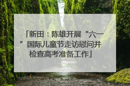 新田：陈雄开展“六一”国际儿童节走访慰问并检查高考准备工作