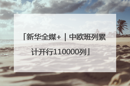 新华全媒+｜中欧班列累计开行110000列
