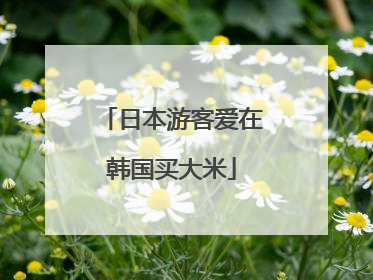 日本游客爱在韩国买大米