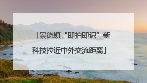 景德镇“即拍即识”新科技拉近中外交流距离