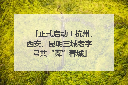 正式启动！杭州、西安、昆明三城老字号共“舞”春城