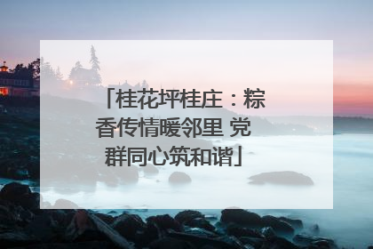 桂花坪桂庄：粽香传情暖邻里 党群同心筑和谐
