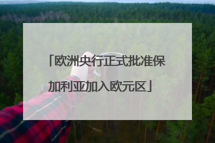 欧洲央行正式批准保加利亚加入欧元区