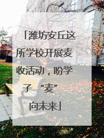 潍坊安丘这所学校开展麦收活动，盼学子 “麦” 向未来