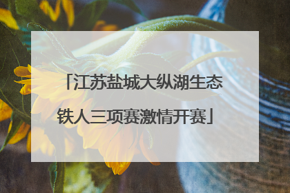 江苏盐城大纵湖生态铁人三项赛激情开赛