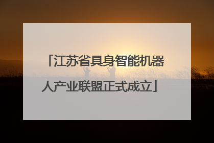 江苏省具身智能机器人产业联盟正式成立
