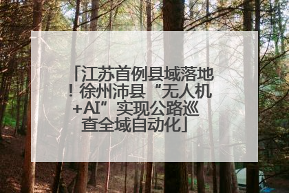 江苏首例县域落地！徐州沛县“无人机+AI”实现公路巡查全域自动化