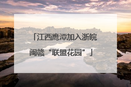 江西鹰潭加入浙皖闽赣“联盟花园”