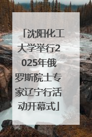 沈阳化工大学举行2025年俄罗斯院士专家辽宁行活动开幕式