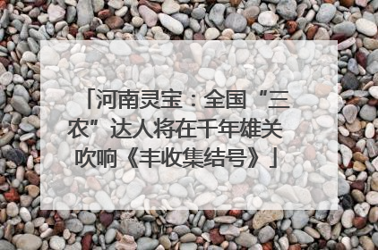 河南灵宝：全国“三农”达人将在千年雄关吹响《丰收集结号》
