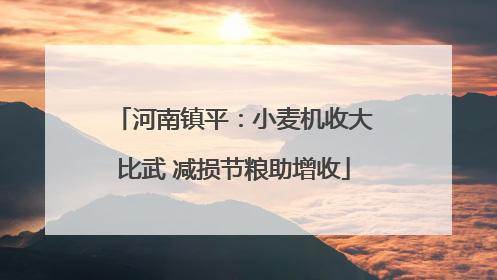 河南镇平：小麦机收大比武 减损节粮助增收