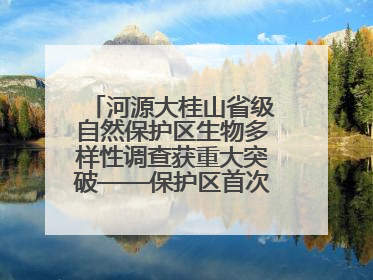 河源大桂山省级自然保护区生物多样性调查获重大突破——保护区首次发现珍稀名贵野生干巴菌与钝尾两头蛇