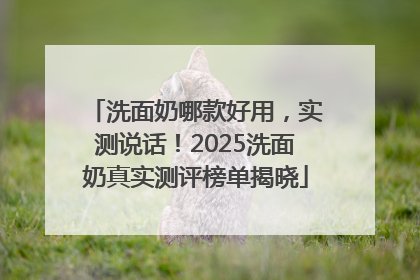 洗面奶哪款好用，实测说话！2025洗面奶真实测评榜单揭晓
