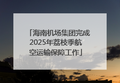 海南机场集团完成2025年荔枝季航空运输保障工作