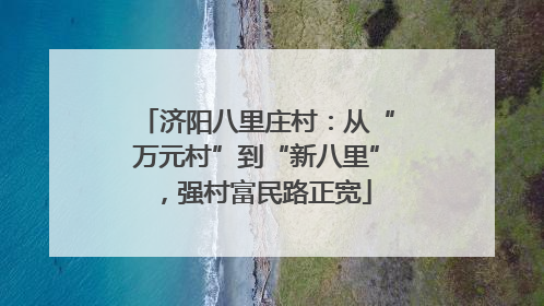济阳八里庄村：从“万元村”到“新八里”，强村富民路正宽