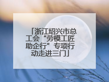浙江绍兴市总工会“劳模工匠助企行”专项行动走进三门