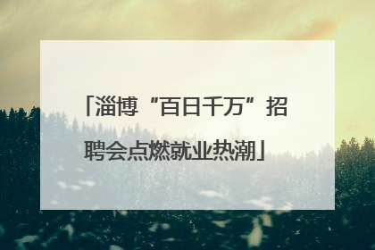 淄博“百日千万”招聘会点燃就业热潮