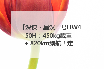 深谋・星汉一号HW450H：450kg载重+ 820km续航！定义低空运力新标准