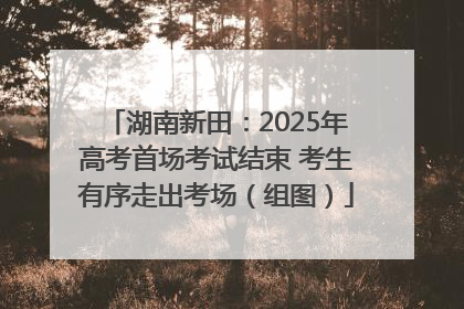 湖南新田：2025年高考首场考试结束 考生有序走出考场（组图）