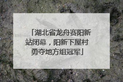 湖北省龙舟赛阳新站闭幕，阳新下屋村勇夺地方组冠军