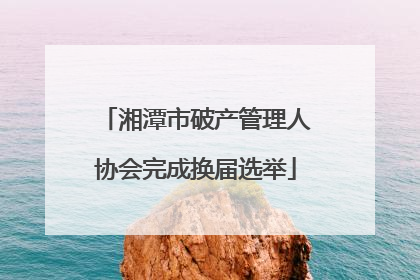 湘潭市破产管理人协会完成换届选举