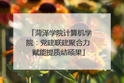 菏泽学院计算机学院：党建联建聚合力 赋能提质结硕果