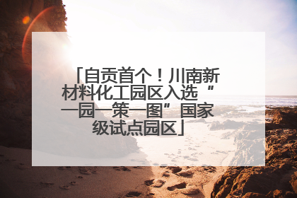 自贡首个！川南新材料化工园区入选“一园一策一图”国家级试点园区