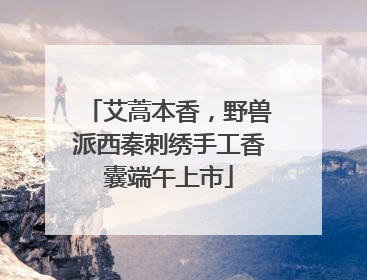 艾蒿本香，野兽派西秦刺绣手工香囊端午上市