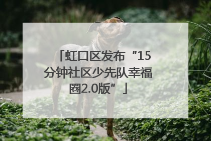 虹口区发布“15分钟社区少先队幸福圈2.0版”