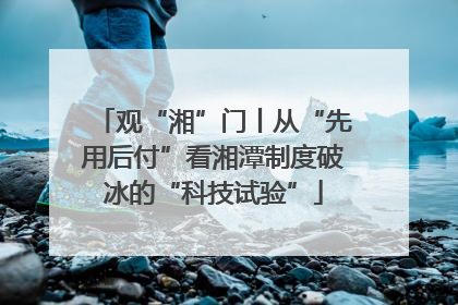 观“湘”门丨从“先用后付”看湘潭制度破冰的“科技试验”