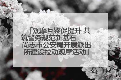 观摩互鉴促提升 共筑警务规范新基石——尚志市公安局开展派出所建设拉动观摩活动