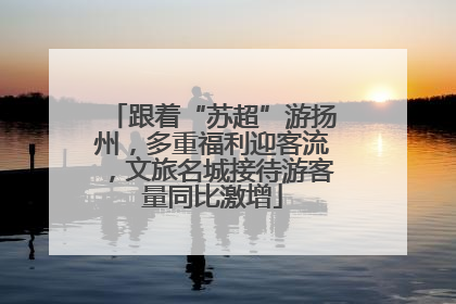 跟着“苏超”游扬州，多重福利迎客流，文旅名城接待游客量同比激增