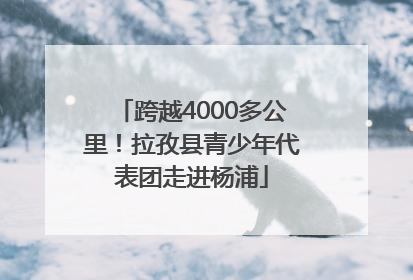 跨越4000多公里！拉孜县青少年代表团走进杨浦