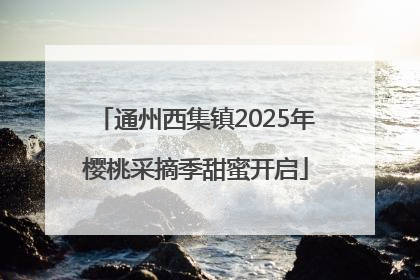 通州西集镇2025年樱桃采摘季甜蜜开启