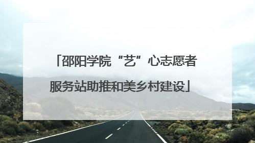 邵阳学院“艺”心志愿者服务站助推和美乡村建设