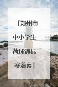 郑州市中小学生荷球锦标赛落幕