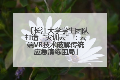 长江大学学生团队打造“灾训云”：云端VR技术破解传统应急演练困局