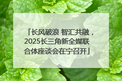 长风破浪 智汇共融，2025长三角新全媒联合体座谈会在宁召开