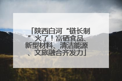 陕西白河“链长制”火了！富硒食品、新型材料、清洁能源、文旅融合齐发力